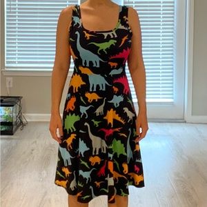 Fanient Women’s Dinosaur Print Dress